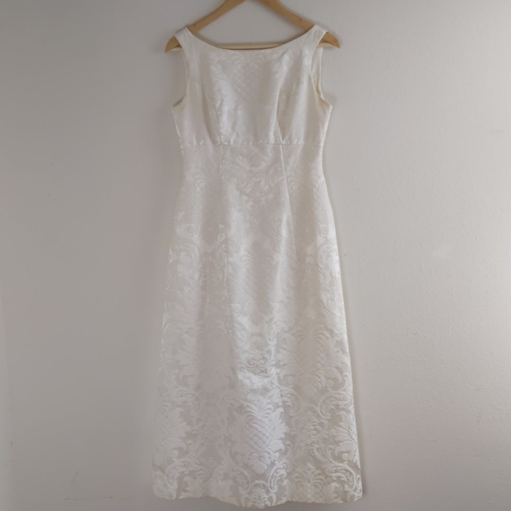 Vintage Union Made USA Mardi Gras Sleeveless Pineapple Dress Size Med